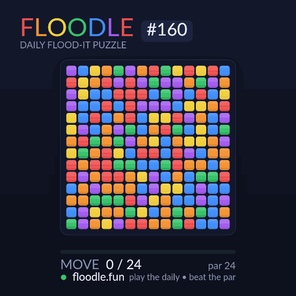 Floodle #160 solve animation
