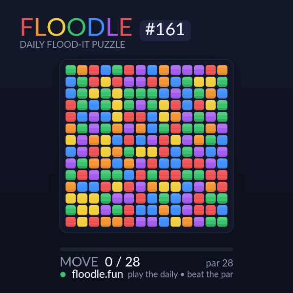 Floodle #161 solve animation