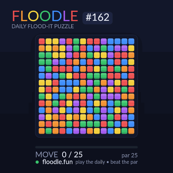 Floodle #162 solve animation