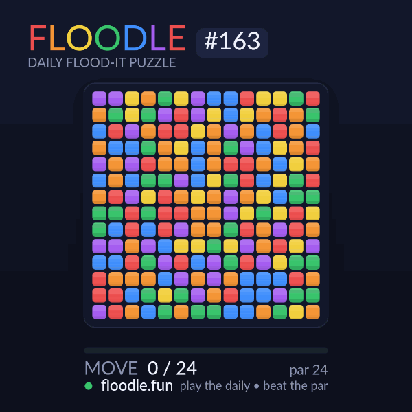 Floodle #163 solve animation