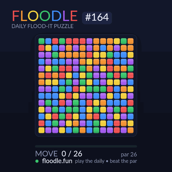 Floodle #164 solve animation