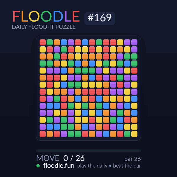 Floodle #169 solve animation