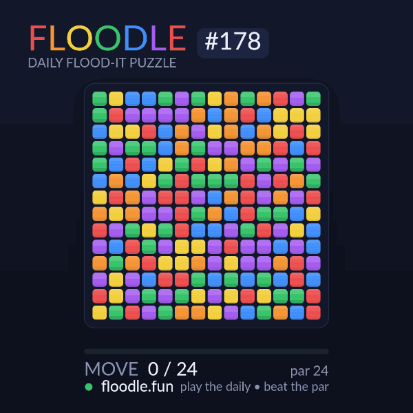 Floodle #178 solve animation