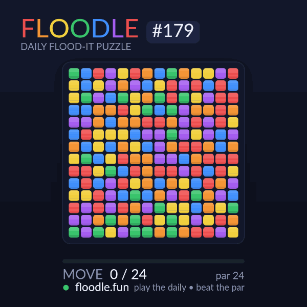 Floodle #179 solve animation