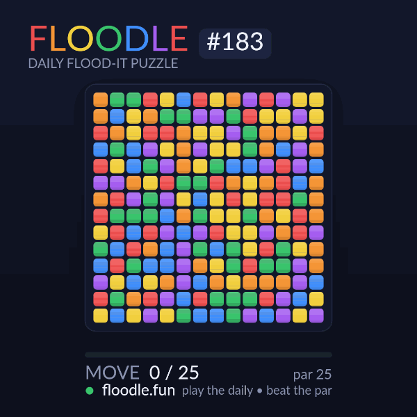 Floodle #183 solve animation
