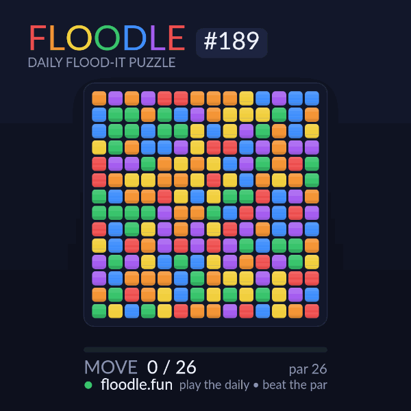 Floodle #189 solve animation