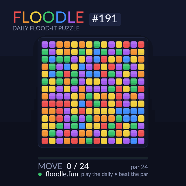 Floodle #191 solve animation