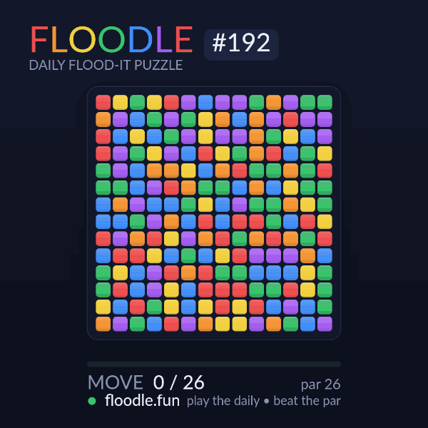 Floodle #192 solve animation