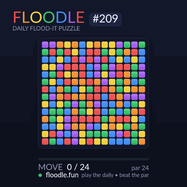 Floodle #209 solve animation