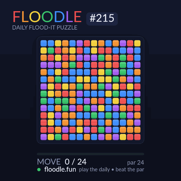 Floodle #215 solve animation